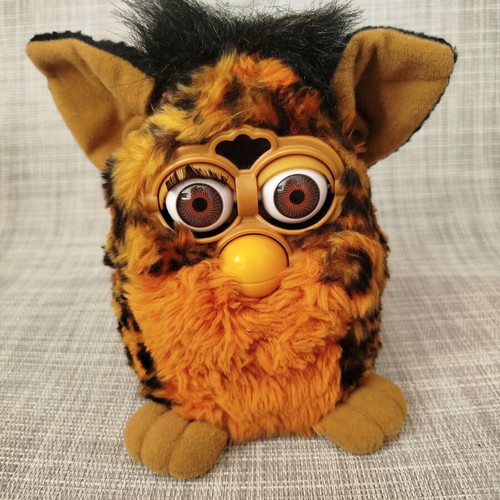 Furby με λεοπάρ σχέδιο 1998 vintage, μεταχειρισμένο, λειτουργικό