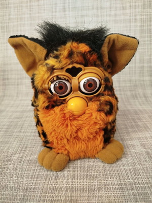 Furby με λεοπάρ σχέδιο 1998 vintage, μεταχειρισμένο, λειτουργικό