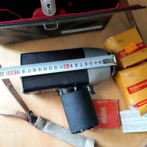 Eumig Viennette Super 8 camera used with case and Kodak film