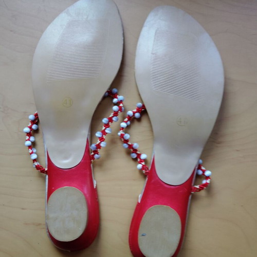 Red slippers new size 41
