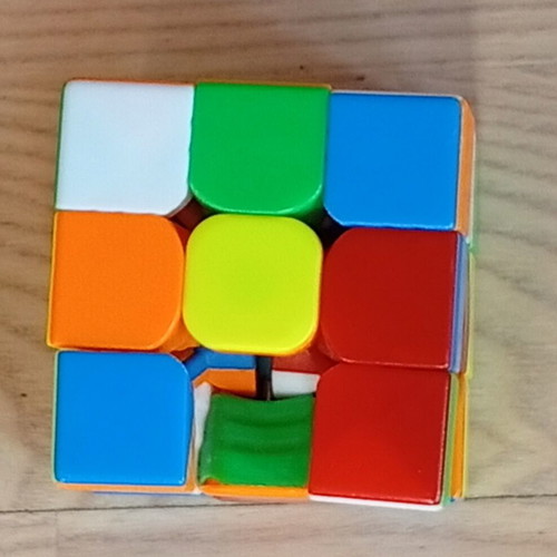 Rubik's Cube used, missing one piece