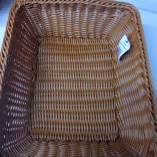 Rectangular Basket honey color 32.5x26.5x10cm new