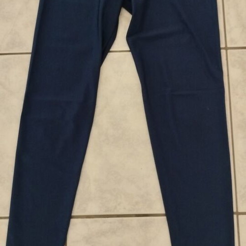 Women's thin leggings used, electric blue, size S
