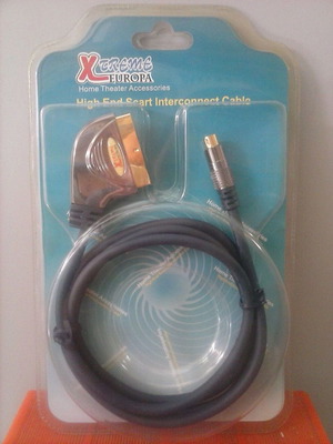 Scart male to S-Video male cable (1.5m)
