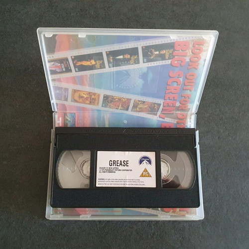 Grease VHS tape used, English version