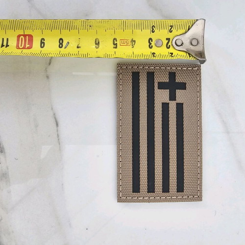 Greek flag patch with velcro