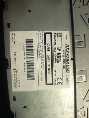 Clarion DXZ578RUSB car radio CD player