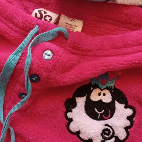 Set of 2 fleece shorts for girls, size XS, new, multicolor pink