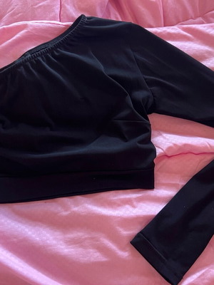Bershka One-Shoulder Blouse size S like new, black