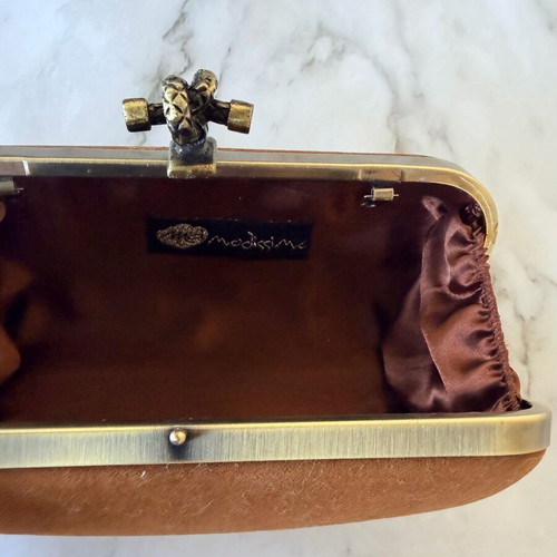 Women's brown handbag like new, size 17x10 cm