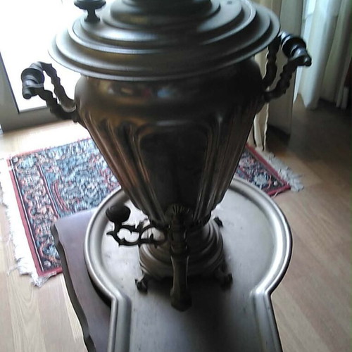 Russian Samovar Tula with Authentic Stamps used