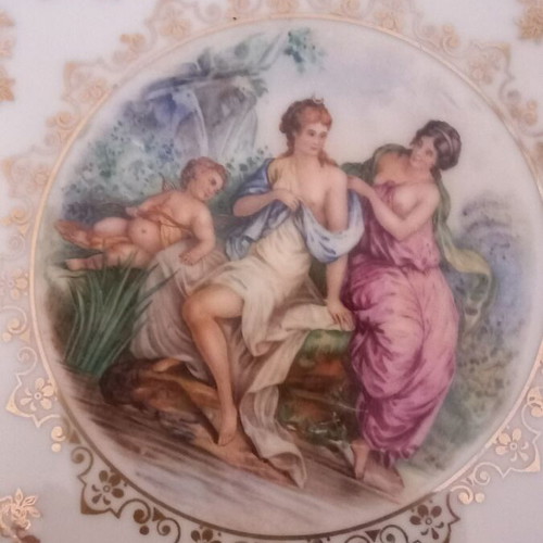 Gloria Alt-Wien antique porcelain plate, 21 cm