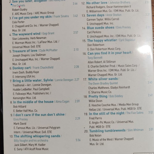 Collection of 12 CDs with major hits 1956-1957 used, rock