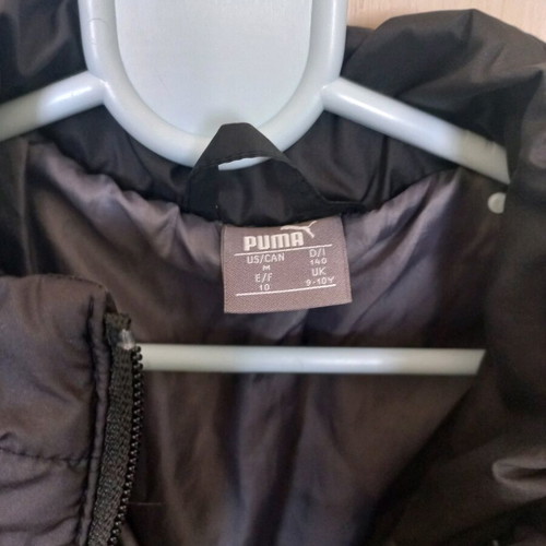 Puma kids jacket used, black, size 140 cm