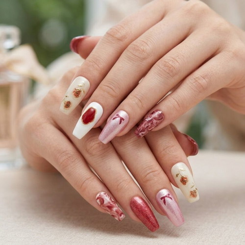 Press On Nails New Set with Application Tools