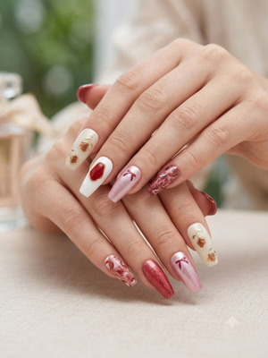 Press On Nails New Set with Application Tools