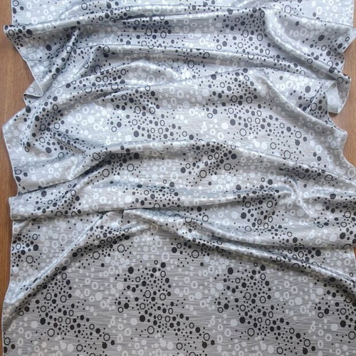 Satine silk printed pashmina scarf new 2 meters by 75 width