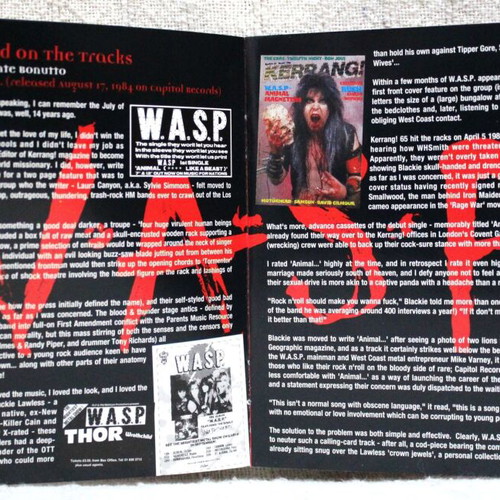 W.A.S.P. CD album reissue remastered digipak with 3 bonus tracks used