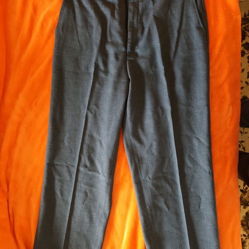 Summer men's pants size 44 like new, gray blue