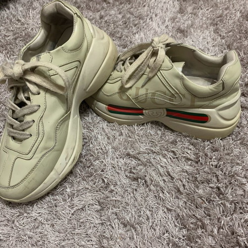 Gucci sneakers used, size 38, beige