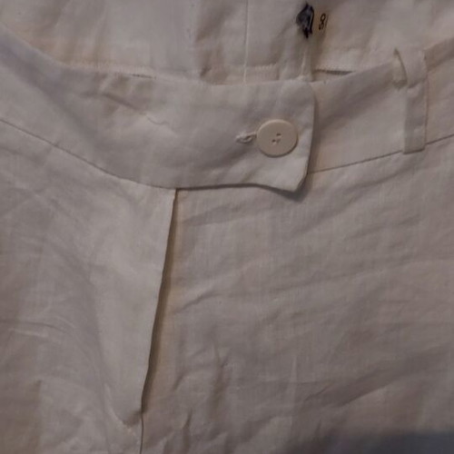 Linen pants white like new, size 50