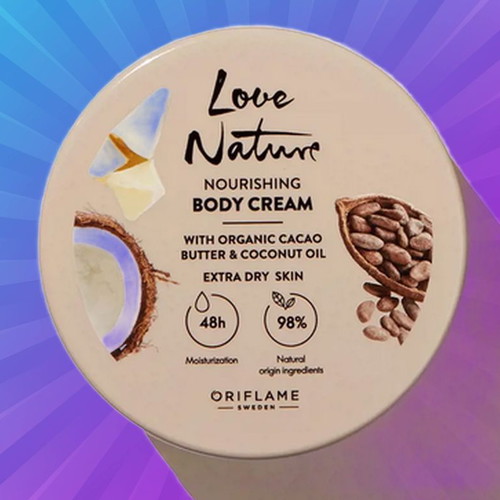 Body cream with organic cacao and coconut oil new