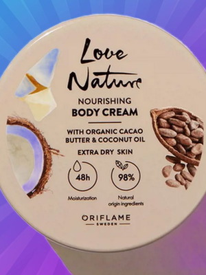 Body cream with organic cacao and coconut oil new