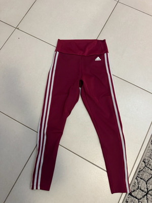 Adidas leggings burgundy size Small like new