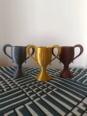 Playstation Trophies set of 3 PLA trophies in gold, silver, copper