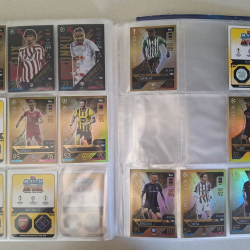 Topps Match Attax Champions League 2022-23 Album like new with extra cards