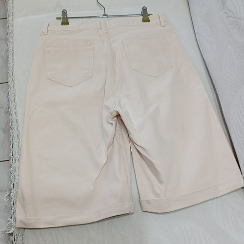 Women's cotton shorts, ecru, sizes S and M