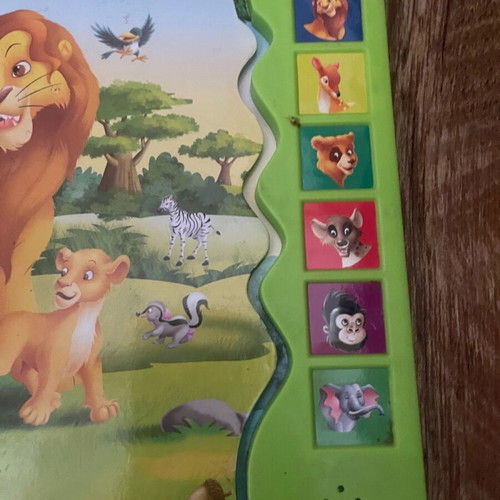Children's sound book Animals of the jungle used