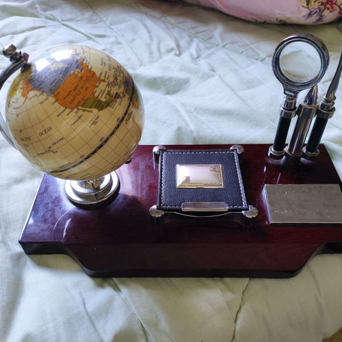 Classic wooden office organization set like new