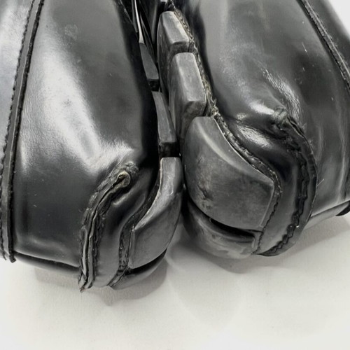 Prada black leather moccasins used, large fit