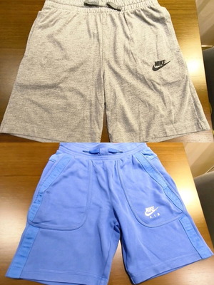 Nike 2 μεταχειρισμένα σορτς Medium 137-147cm γκρι και μπλε πακέτο