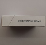 Rothmans Royals empty hard cigarette pack used