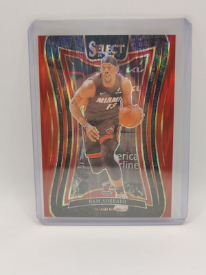 Κάρτα Bam Adebayo Panini Select 2024-25 Mezzanine Level Flash Red Prizm καινούργια