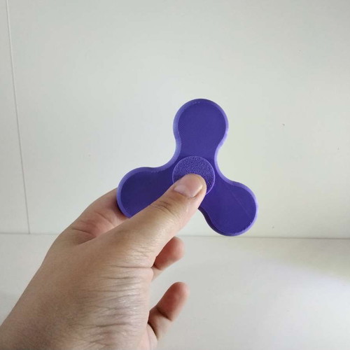Fidget spinner soft purple, 3D printed, new