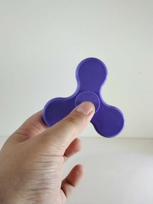 Fidget spinner soft purple, 3D printed, new
