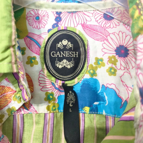 Ganesh long sleeve cotton shirt size L like new