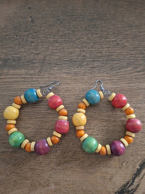 Colorful earrings like new