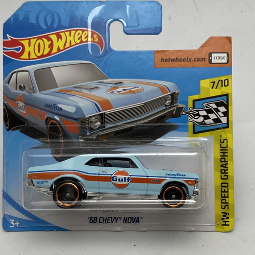 1968 Chevy Nova Hot Wheels Gulf Good Year new
