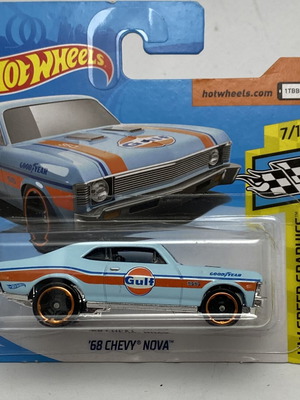 1968 Chevy Nova Hot Wheels Gulf Good Year new