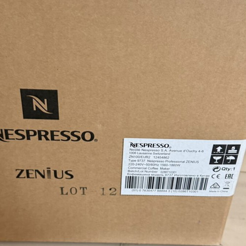 Nespresso Zenius ZN100 professional coffee machine new in box