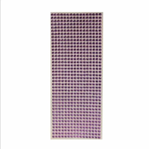 Sticker pack 504 pcs purple new, 5mm strass