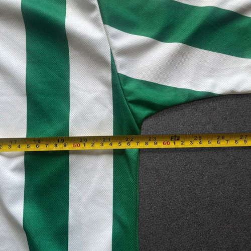Vintage Puma Green White Striped Football Jersey XL Retro 90s Like New