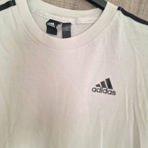 Adidas men's T-shirt, white, size L
