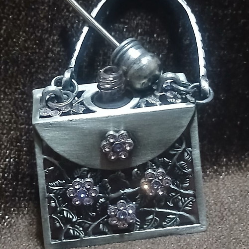 Vintage perfume bottle in Art Nouveau style, new