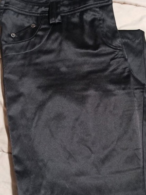 Gianni Rodini satin pants black like new, size XL