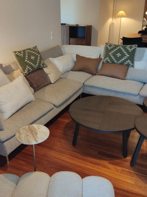 New canapés 3.60x1.80 m with free cushions